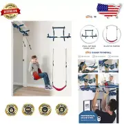 Durable Doorway Fitness Set: Sensory Swing & Pull-Up Bar for 300 lb Capacity Fun