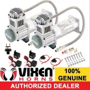 ONBOARD DUAL UNIVERSAL HD AIR COMPRESSORS 200PSI. FOR CAR/TRUCK TRAIN HORN KIT