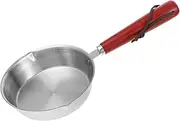 EXHUMKY Mini Egg Frying Pan Nonstick Pancake Maker Stainless Steel Frying Pot for Eggs Butter Easy to Clean for Breakfast Daily Cooking