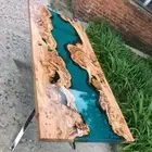 Resin Wood Walnut Epoxy Table Top Table Custom Order For Restaurant & Bar Top