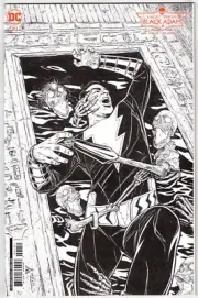 KNIGHT TERRORS BLACK ADAM #1- 1:50 JEREMY HAUN BW CARDSTOCK VARIANT- DC