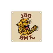 JAG - Tan square Banner - old school bmx