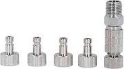 Spray Gun Swivel Joint Connector High Pressure Paint Sprayer Steel G1/8in BSP Male Thread 360 Degree Swivel Automotive Woodworking Metal