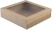 20 X Brown Kraft Disposable Catering Grazing Boxes Trays With Lids Small Catering Box with Lid