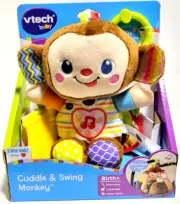 VTech Cuddle and Swing Monkey Multicolor Cuddly Plush Monkey 0 2 years NEW.