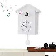 Cuckoo Decorative Wall Clock - Bird Decorative Clock with Timed Alarm, Modern Wall Clock with Bird Sound | Battery Powered Wall Clocks with Pendulum, Clock