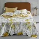 Luxury Bedding Set 4pcs 100 Nature Silk Quilt Cover Fitted Sheet 2 Pillowcases