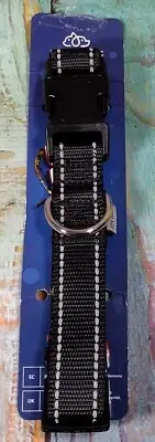 Joytale Black Reflective Large Dog Collar - NEW