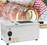 Commercial Chimney Cake Maker – 1500W Electric Bread Roll Grill with 50~300℃ Temperature Control, Ice Cream Cone & Waffle Cone Baker