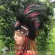 印第安酋長帽 cosplay 羽毛頭飾 酋長帽 印地安 Warbonnet 龐克帽 哈雷 派對 舞會 Headdress