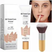 BB Tinted Moisturizer SPF 30 - Hydrating & Smoothing BB Cream with Broad-*Spectrum* SPF, Full Coverage for Light-Medium Skin Tones, BB Tinted Care Primer, Lightweight&Silky (Natural, 1 PCS)