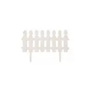 Ozoffer 2x Garden fence lawn edging border edge palisade fencing plastic