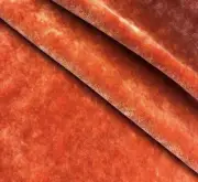 Clarence House Borgia Luxury Italian Velvet in Pumpkin