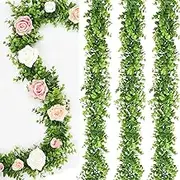 Artificial Vines Faux Eucalyptus Garland - 4 Pack Wedding Backdrop Arch Wall Decor