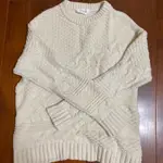 韓國購回 粗針織白色毛衣