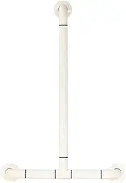 T-Shaped Bathroom Grab Bar, 304 Stainless Steel Non-Slip Bathroom Handle Towel Bar for Kitchen Bedroom Bathtub, Shower and Steps(White)