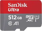 SanDisk Ultra SDSQUAC-512G-GH3MA MicroSD Card, UHS-I U1, Class 10, Nintendo Switch, Manufacturer's Operation Verified, Simple Design Package