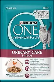 PURINA ONE Adult Urinary Care Chicken Wet Cat Food 12x70g