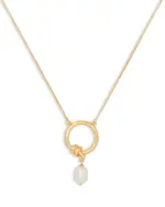kate spade new york Ropes & Knots Freshwater Pearl Pendant Necklace, 18-21