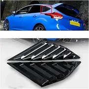 Rear Quarter Window Louvers Compatible for Ford Focus MK3 Hatchback 2012-2018 Spare Parts Car Tunning Panel Side Air Vent Cover