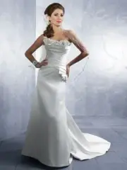 Alfred Angelo Ivory Embellished Strapless Wedding Gown Size 6 $1299