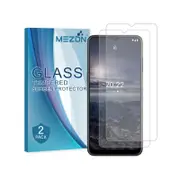 2 Pack MEZON Nokia G21 Clear Tempered Glass Screen Protectors