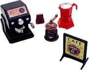 5 Pieces 1/6 1/12 Mini Espresso Set Simulated Kitchen Appliance for Micro Landscape