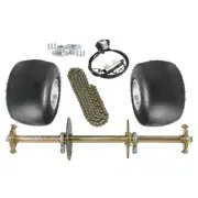 810mm Rear Axle Kit 5" Wheels Brake Assembly For Go Kart Trike ATV Quad Buggy