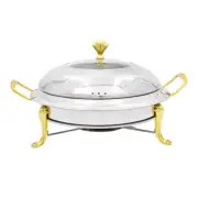 SOGA Stainless Steel Gold Plated Legs Chafing Dish Buffet Chafer Food Warmer