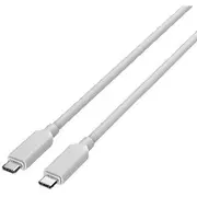 J.Burrows USB-C to USB-C 3.2 Cable 5A 1.2M White 2 Pack