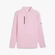 New Puma AP CLOUDSPUN Tech Golf 1/4 Zip Pale Pink 629563