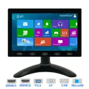 7" IPS LCD Screen CCTV Monitor USB/SD/AV/VGA/HDMI for Raspberry Pi DSLR XBOX