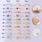 Surgical Steel Septum Clicker Nose Daith Segment Cartilage Rings Hoop Piercing ^