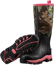 [TideWe] Hunting Boot for Women, Insulated Waterproof Durable 15" Women's Hunting Boot, 6mm Neoprene and Rubber Outdoor Boot Realtree Edge Camo