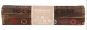 Incense stick & cones wooden box holder, seven chakras design, with 10 sticks