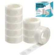 gegemaoyi 1000pcs Glue Point Clear Balloon Glue Removable Adhesive Dots Doubl...