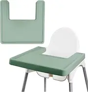 High Chair Place Mat, Durable for IKEA High Chair Placemat, All-Inclusive Dining Room Chair Cushion, Clean and Hygienic, Suitable for IKEA Antilop Highchai, for Toddlers and Babies (Green)