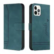 Closure Case with Flip Wallet Stand Function Cover for iPhone 12 Pro Max - Green