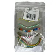 Nordstrom BP Friendship Bracelets Set of 5 Multicolored Beaded Rainbow NEW