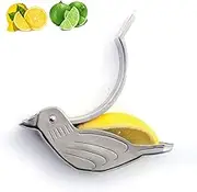 OGWSRK Genting stainless steel manual lemon juicer and lime squeezer, silver (2 pieces) Bird shape lemon juicer