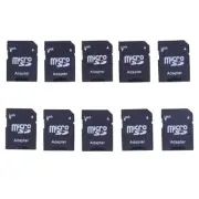 10 Pcs Micro SD Transflash TF to SD SDHC Memory Card Adapter Converter Phones Ta