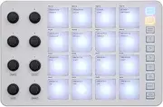 Wireless MIDI Controller, Portable USB MIDI Drum Pad Controller with 16 RGB Backlight Pads, 8 Assignable Buttons, Full Volume Music Repeat Buttons