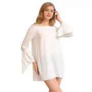 2024 Black/White Renaissance Pirate Medieval Peasant Wench Women Blouse Dress