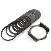 9pcs 49 52 55 58 62 67 72 77 82 mm Square Filter Ring Adapter Holder for Cokin P