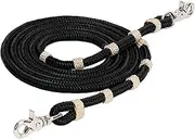 Weaver Equine Vaquero Roper Rein, Black/Tan