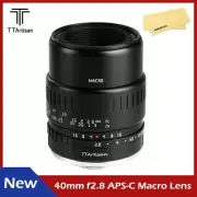 TTArtisan 40mm f2.8 APS-C MACRO 1:1 Magnification Lens for Sony Fuji Nikon L M43