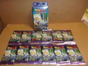 12 Booster Packs +One Starter Deck DragonBall Z Awakening Goku Gohan Trunks Nice