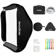 32x32 inches / 80x80cm Portable Foldable Studio Flash Softbox Diffuser kit wi...