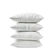 Royal Comfort Goose Feather Down Pillows 1000GSM 4 Pack 4 Pack White