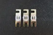 3 PK 80 AMP MINI ANL FUSES NICKEL PLATED INLINE AFC AFS BLADE AUTO CAR MANL80
